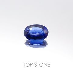 <ランダムセレクト1個販売> カイヤナイト オーバルカット インド・オリッサ州産 1.07ct前後[20096159]7.1×5.1mm前後