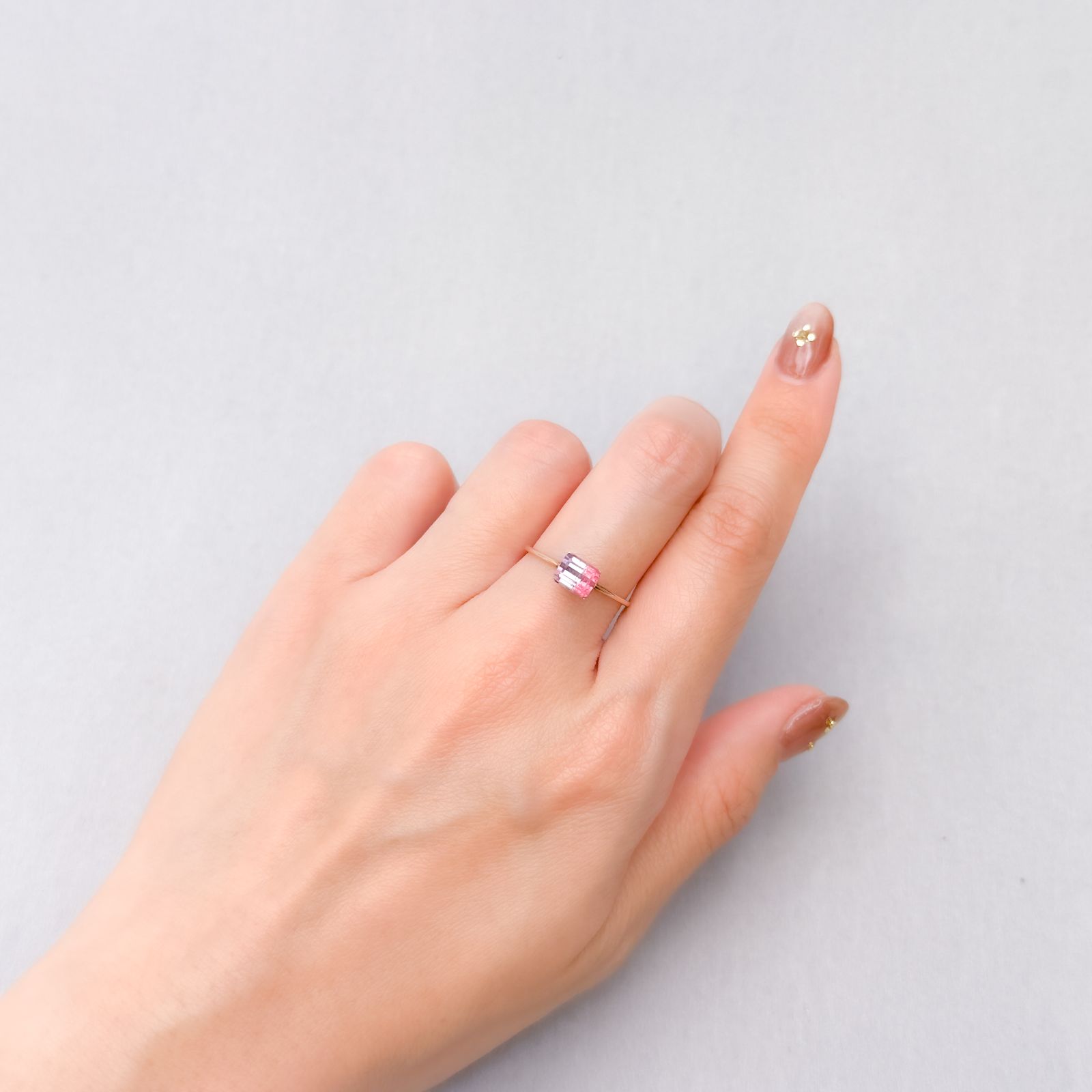 バイカラートルマリン アフガニスタン産 1.11ct [250329958]6.1x5mm前後
