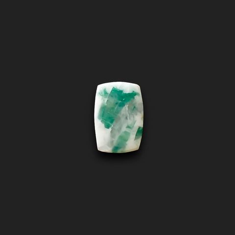 マトリックスエメラルド(エメラルドインクォーツ/フェルドスパー) ブラジル産 3.31ct[240326492]10.6x7.4mm前後