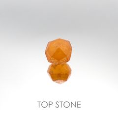 スペサルティンガーネット マンダリンオレンジカラー タンザニア産 原石・結晶 7.3ct[20095396]10.2×9.8mm前後