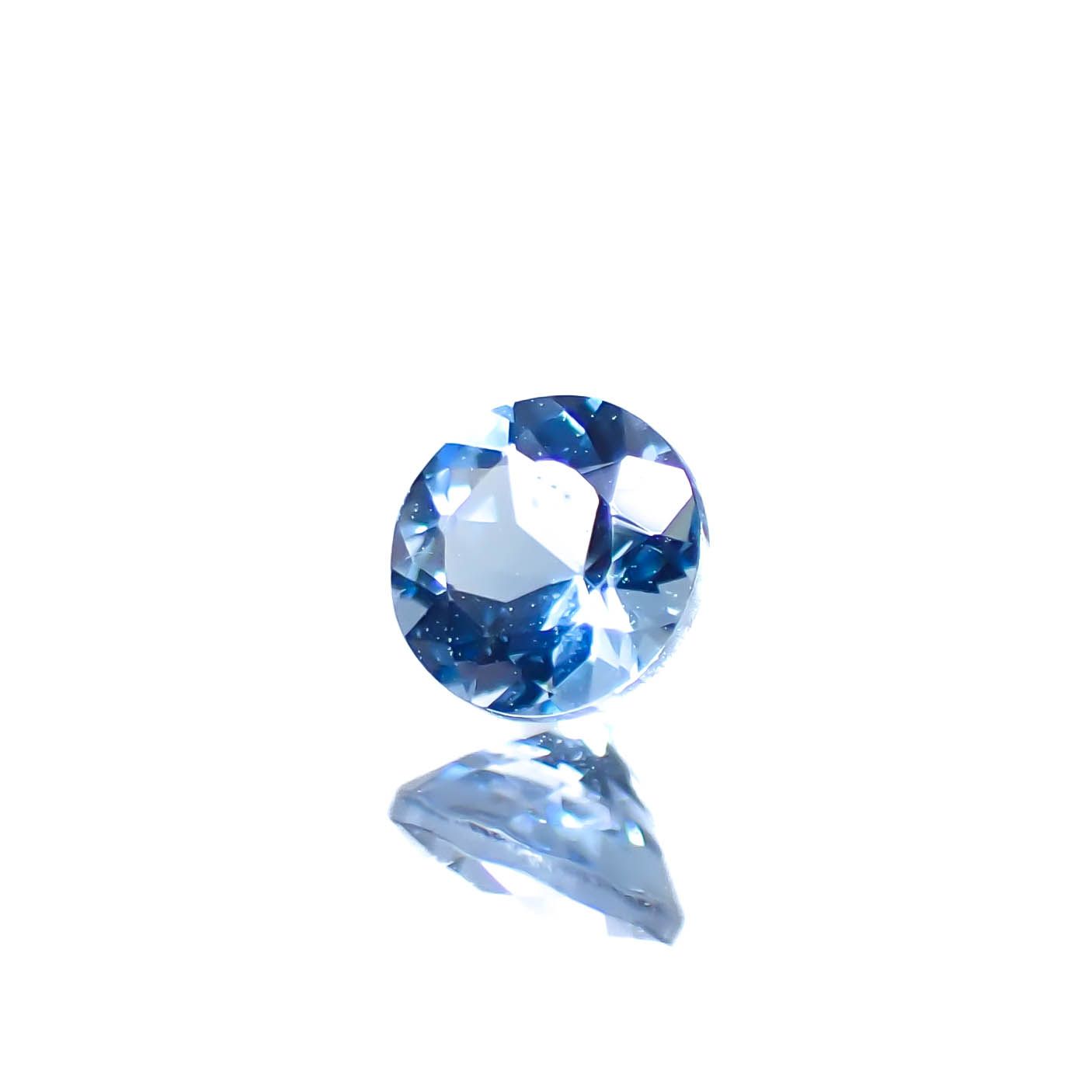アクアマリン サンタマリアカラー ナイジェリア産 0.23ct [250329945]4x4mm前後