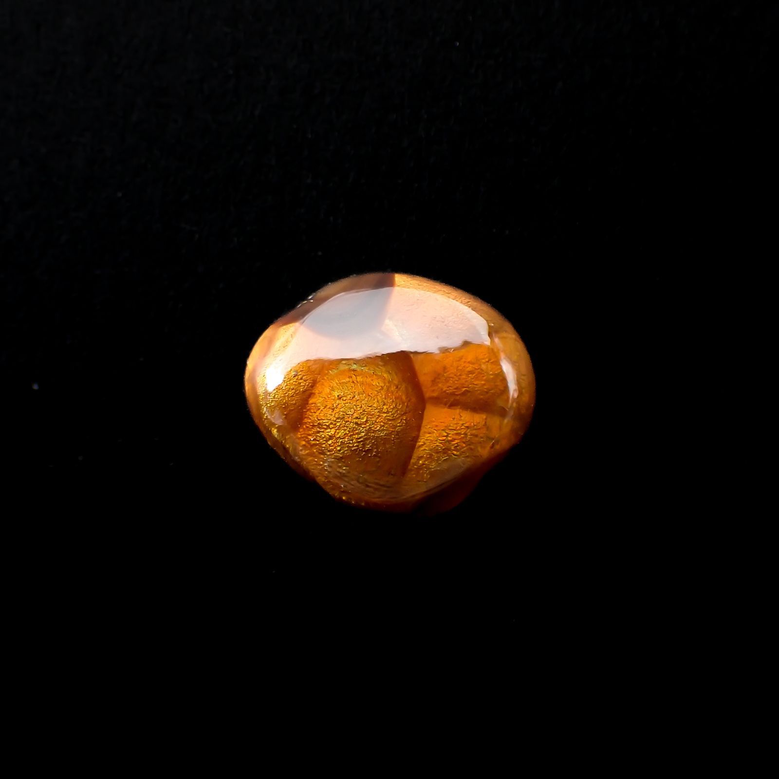 ◇フリーフォーム◇ファイヤーアゲート メキシコ産 4.40ct[220917761]11.9x10.1mm前後