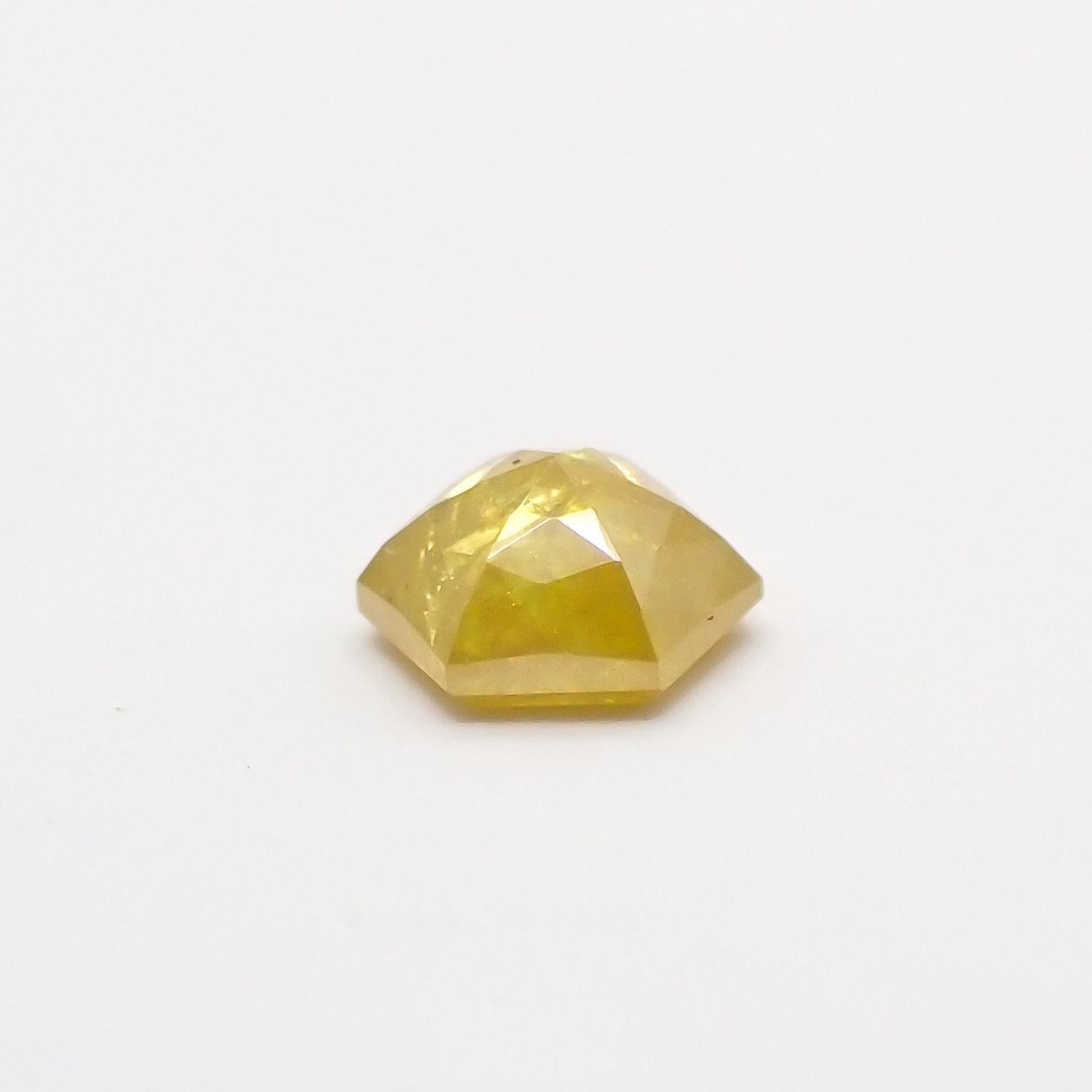 ◇ヘキサゴンアンティークカット◇イエローダイヤモンド ルース 0.09ct[210611064]2.6×2.6mm前後