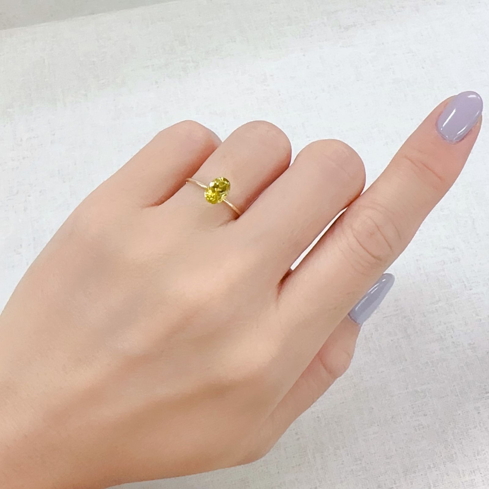 カナリートルマリン ザンビア・カナリー鉱山産 0.88ct[230823140]7.1x5.1mm前後