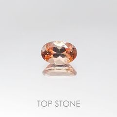 <ランダムセレクト1個販売> アンダリュサイト オーバルカット モザンビーク産 0.45ct前後[20096137]6×4mm前後