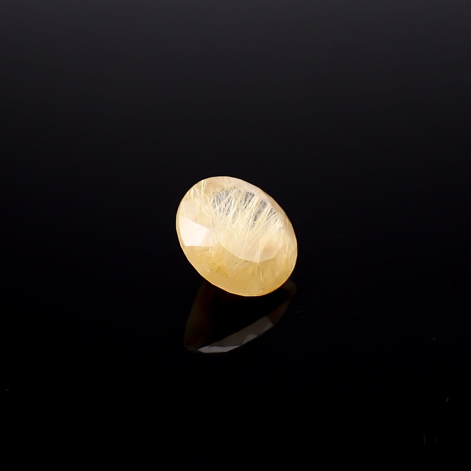 ルチルクォーツ ブラジル産 4.35ct / 10.9x10.9mm前後 [260732405]