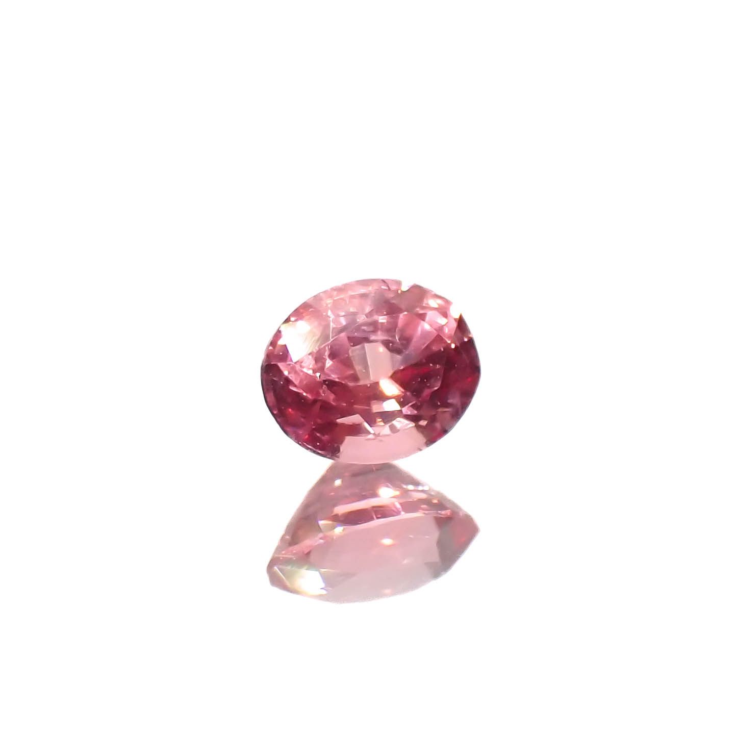 ピンクスピネル パパラチャカラー タンザニア産 0.16ct[230522131]3.4x2.8mm前後