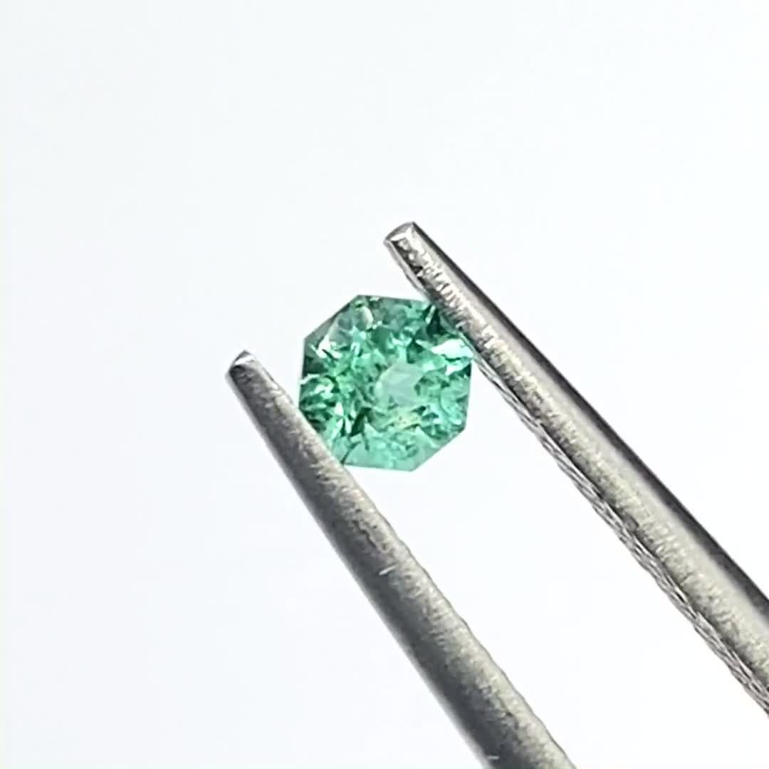 ◇オクタゴンカット◇エメラルド(宝石名エメラルド)ザンビア産 0.15ct
