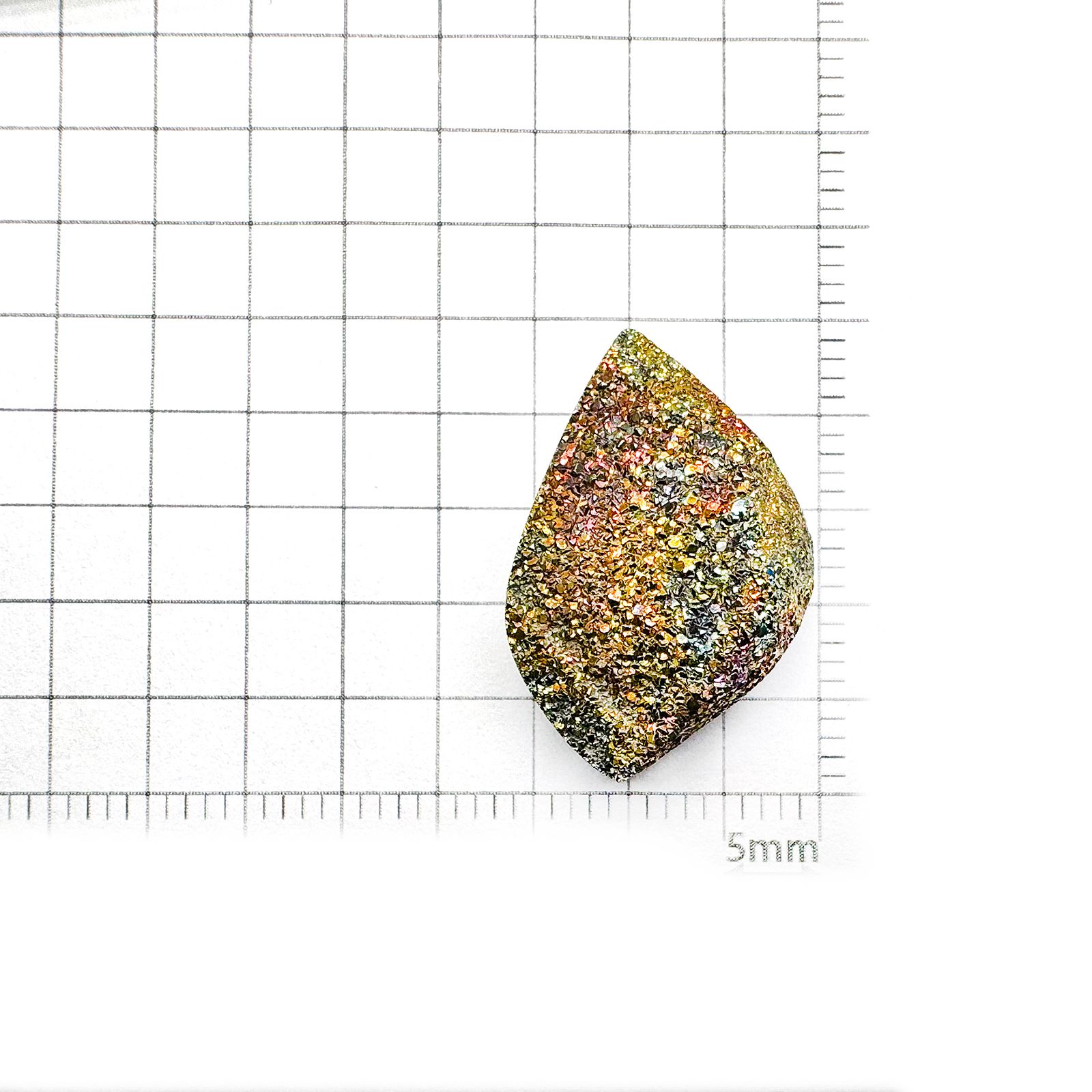 ◇フリーフォーム◇レインボーパイライト 原石 ロシア産 15.73ct[240326430]22.7x14.6mm前後