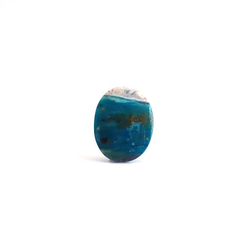 ブルーオパール ペルー産 6.14ct / 15.6x12.3mm前後 [260933089]