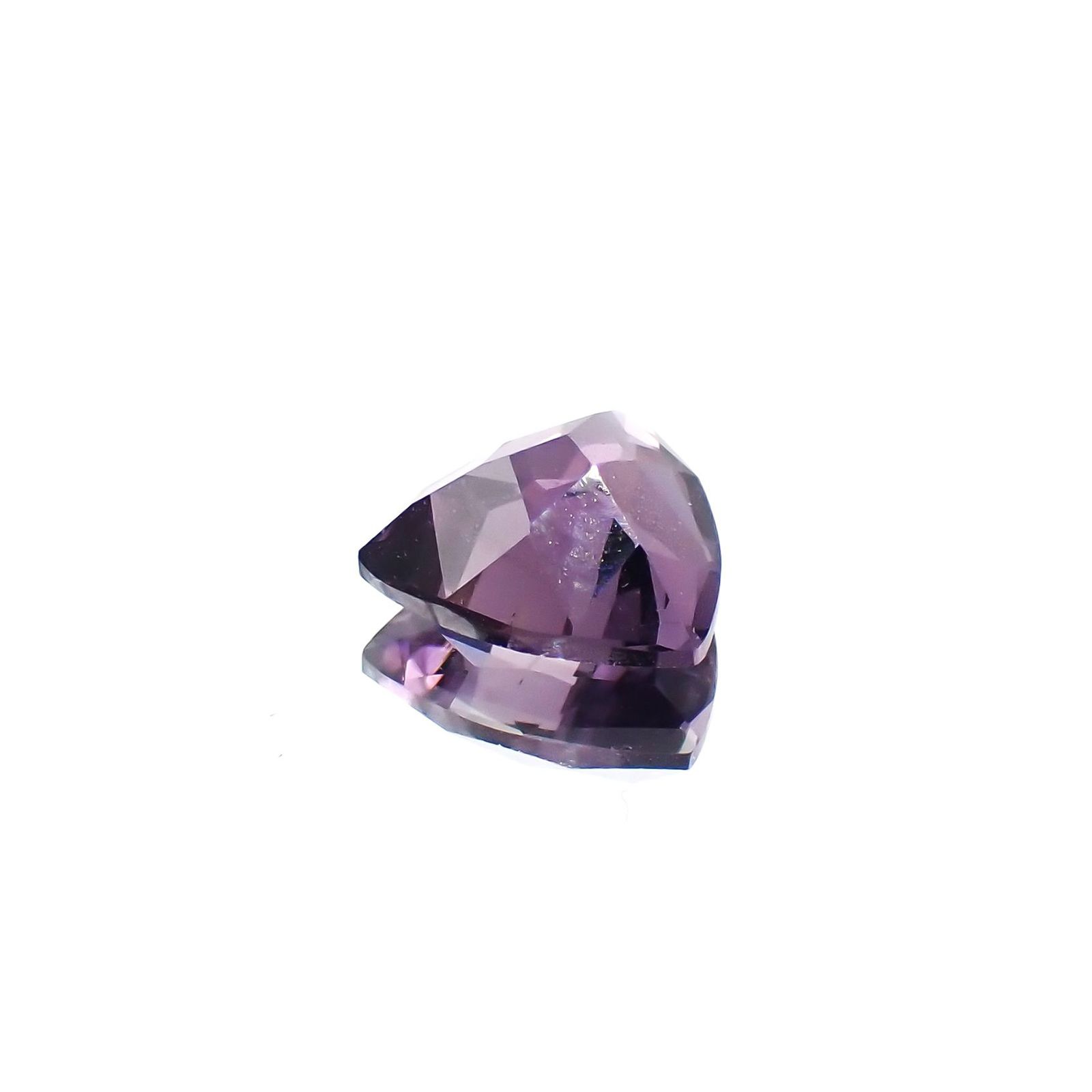 パープルスピネル(宝石名スピネル)ビルマ/マダガスカル産 1.37ct 識別済[250220603]7.4x7.3mm前後