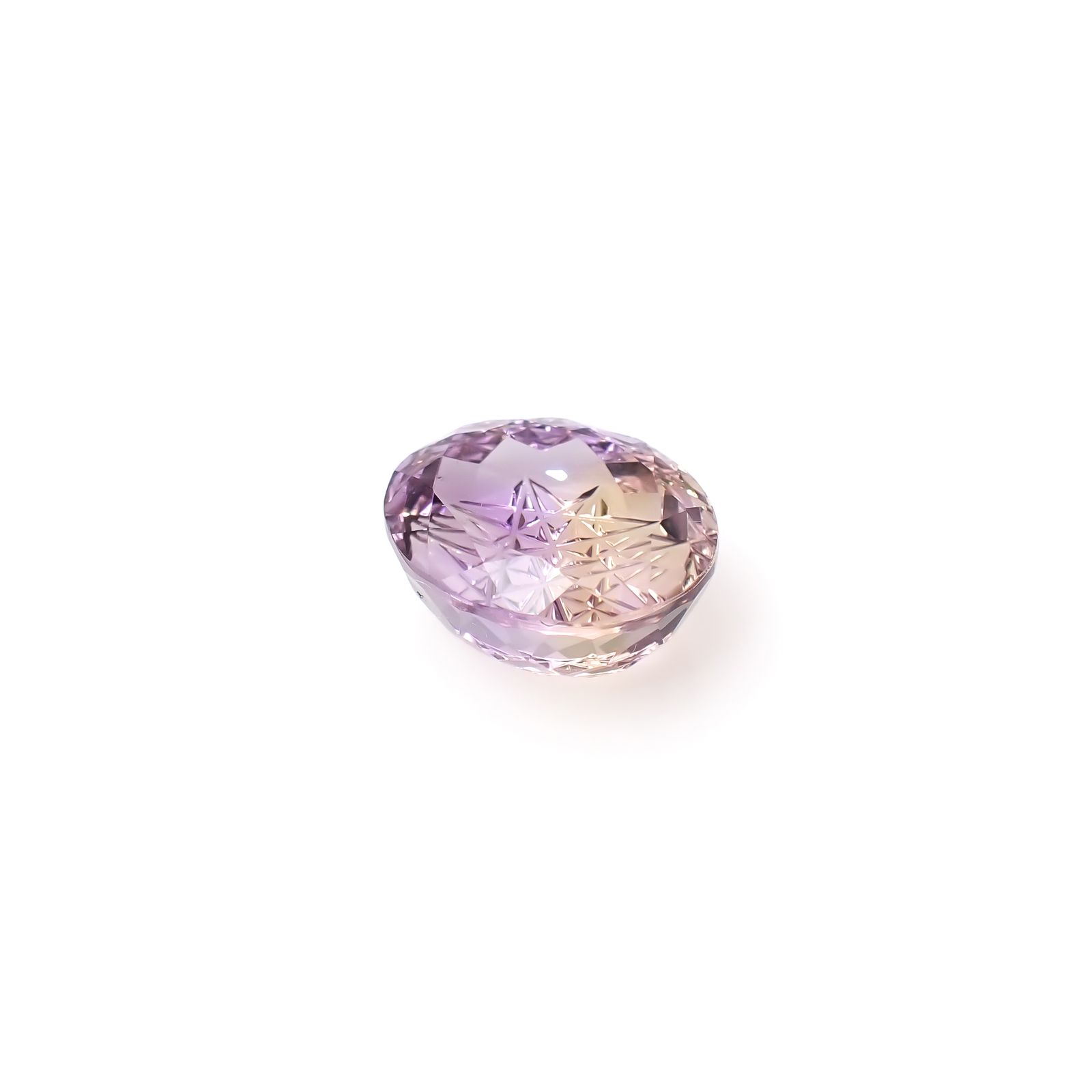 ◇甲州貴石切子Plus Three◇アメトリン カード付き ブラジル産 7.97ct[240628259]13.5x11.5mm前後