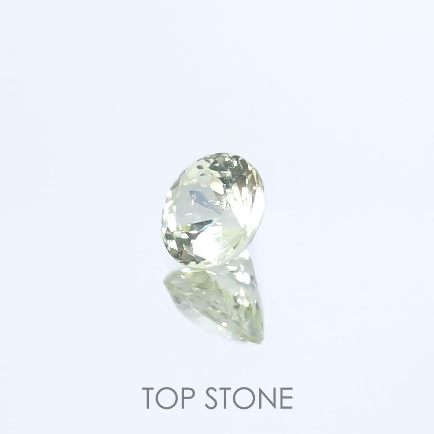 アイスライムブルーサファイア(宝石名サファイア)マダガスカル/オーストラリア産 0.33ct 識別済[220817365]4x3.9mm前後
