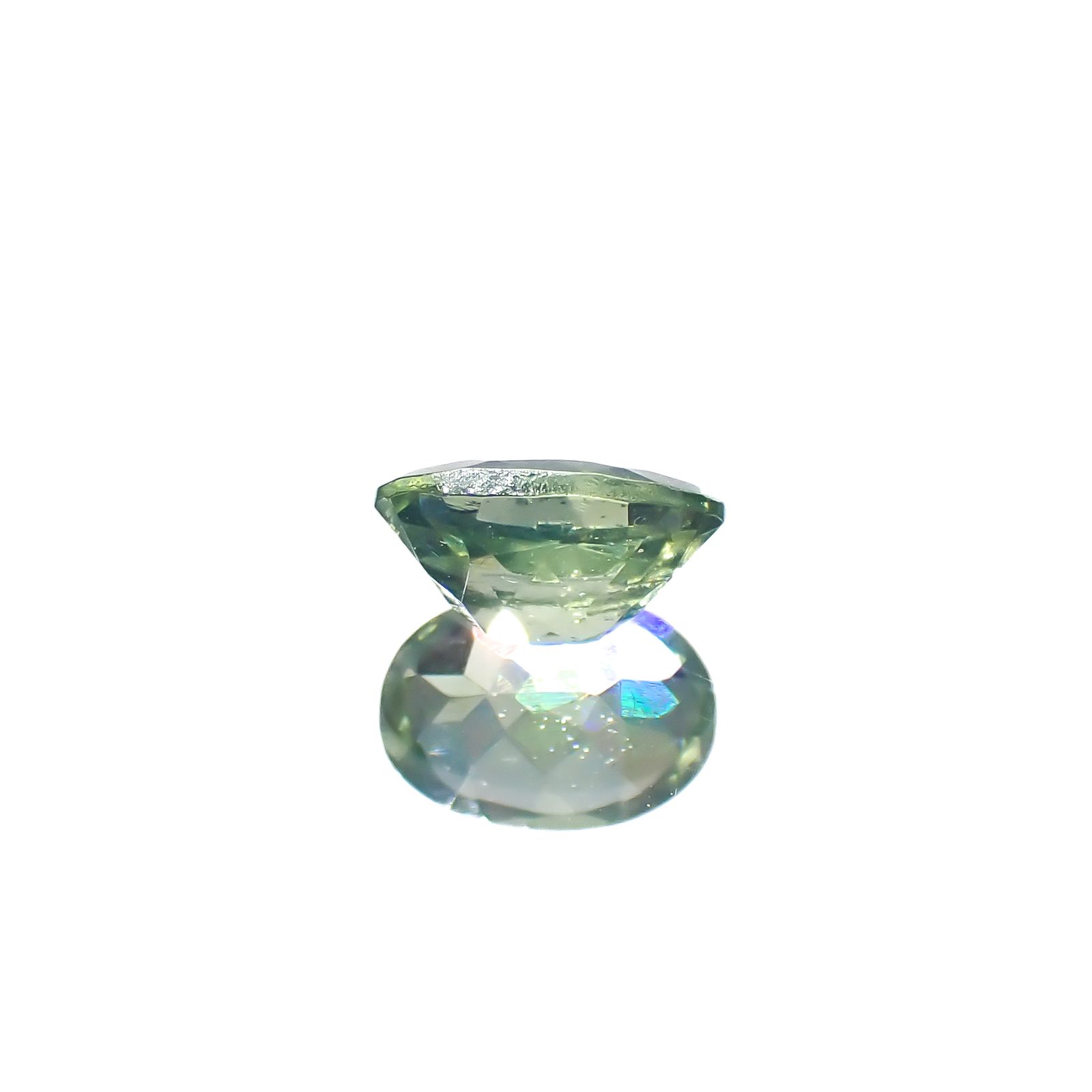 グリーンジルコン スリランカ/カンボジア産 1.29ct[240728536]7.5x5.4mm前後