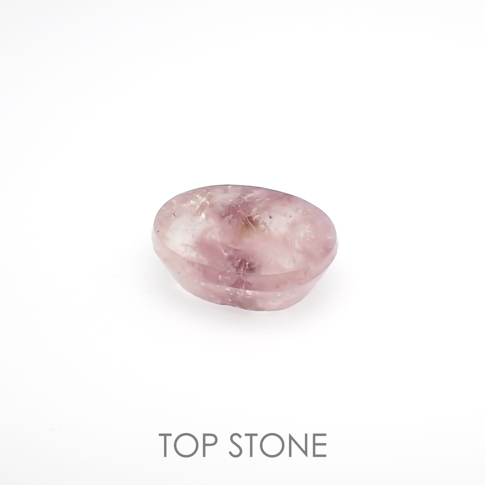 レピドライトインクォーツ ブラジル・ミナスジェライス州産 12.75ct[220917755]17.3x13.6mm前後