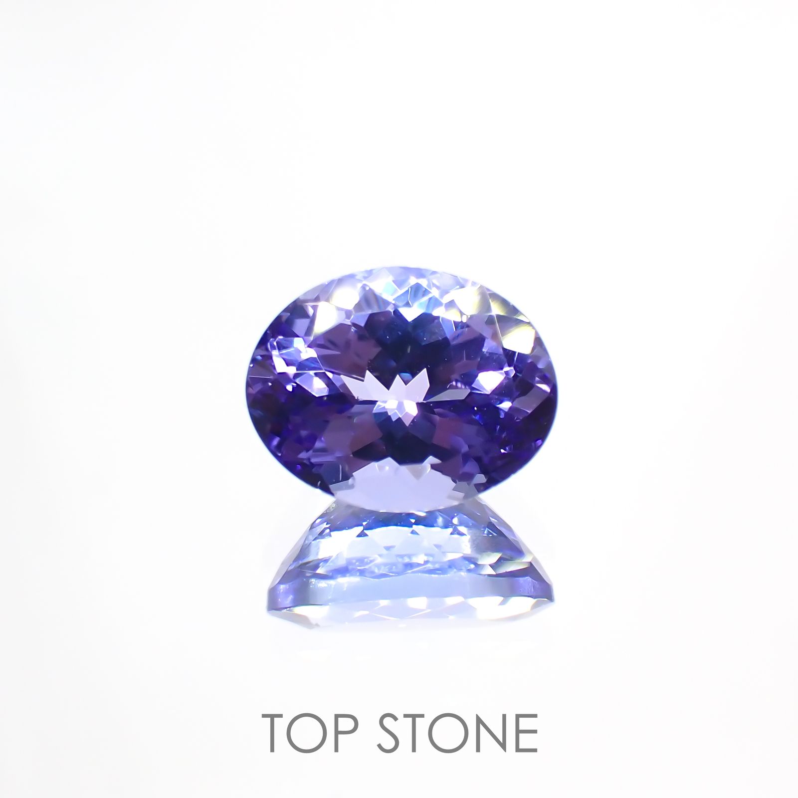 タンザナイト(宝石名タンザナイト) タンザニア産 2.282ct ソ付(彩珠)[20117209]8.9×7.1mm前後