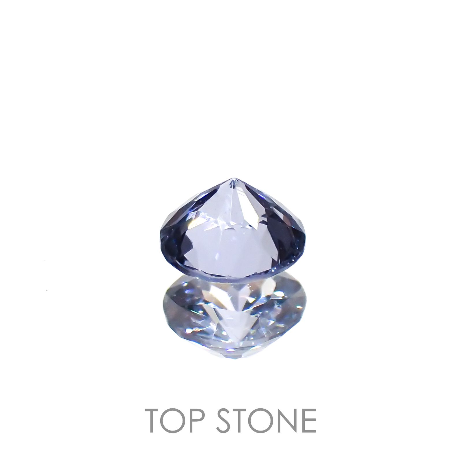 グレイッシュブルースピネル(宝石名スピネル)ビルマ/マダガスカル産 0.22ct 識別済[221219510]3.7x3.7mm前後
