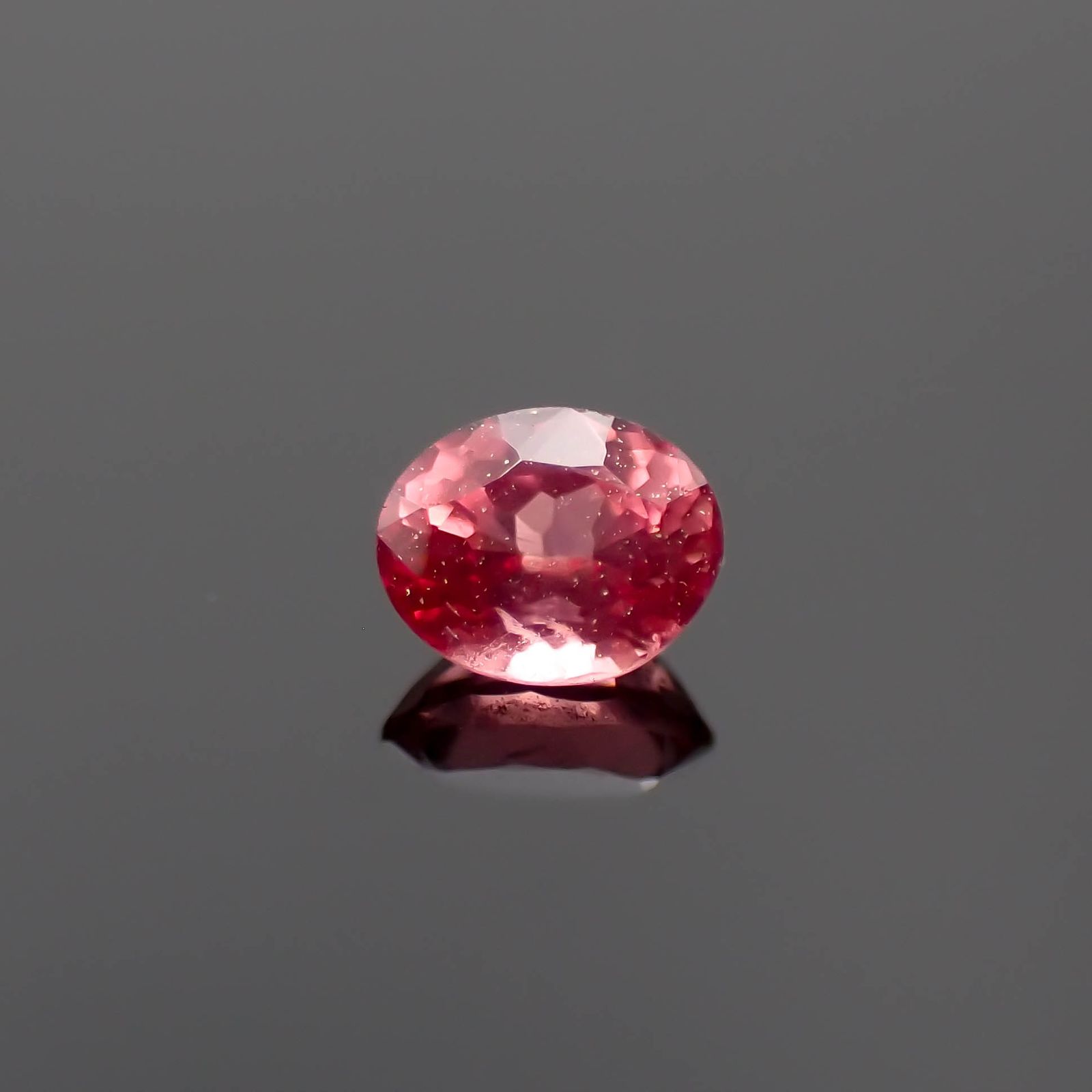 ピンクスピネル パパラチャカラー タンザニア産 0.14ct[230522132]3.3x2.6mm前後
