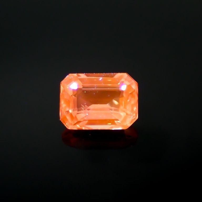 パパラチャサファイア 非加熱(宝石名サファイア/別名パパラチャ・サファイア)スリランカ産 0.29ct GIA鑑付[230421635]4.11x3.02mm前後