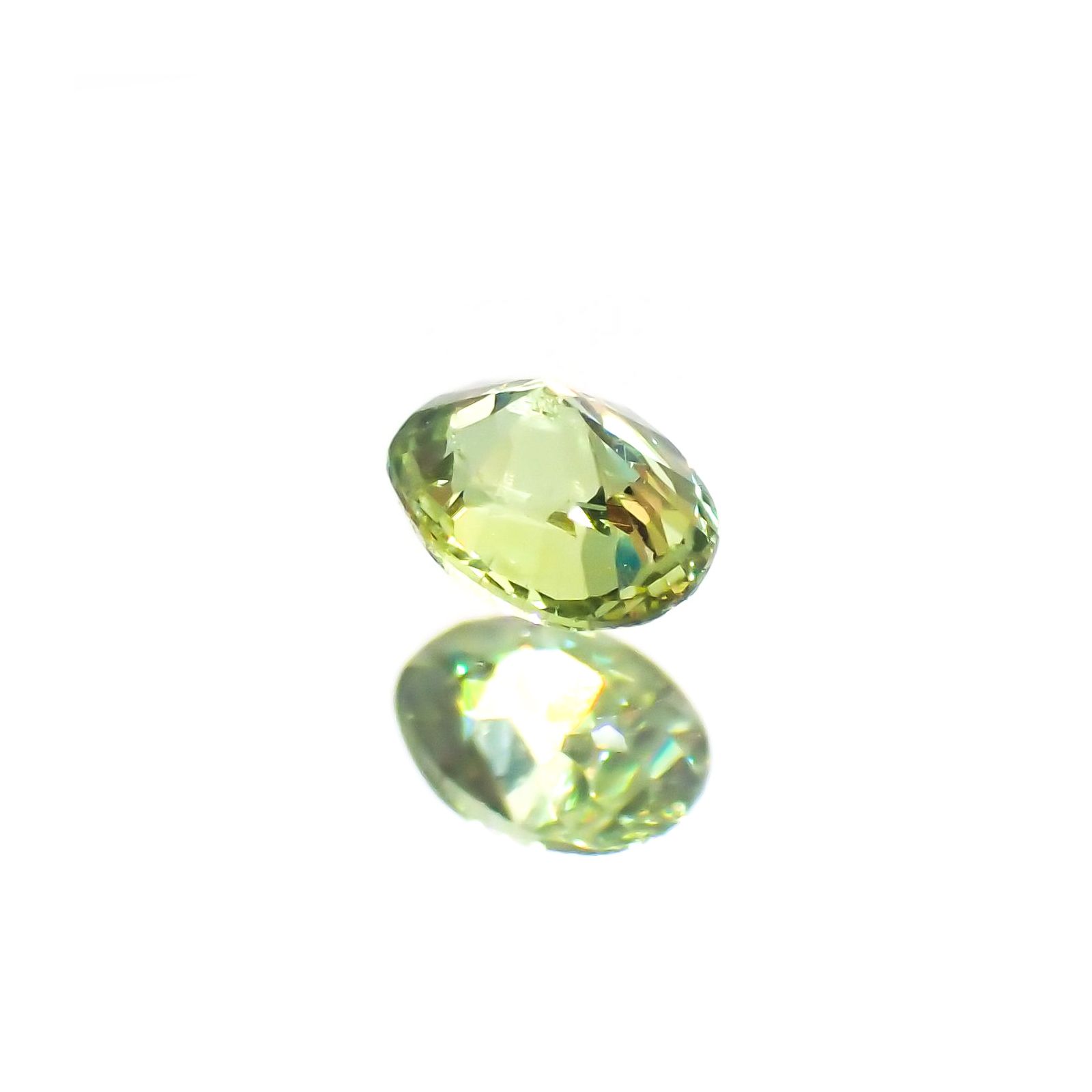 デマントイドガーネット(宝石名デマントイド・ガーネット) ナミビア産 0.13ct 識別済[210912782]3×2.3mm前後