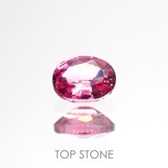 ホットピンクスピネル(宝石名ピンク・スピネル)タンザニア産 0.21ct 識別済[220114130]4.1x3.1mm前後