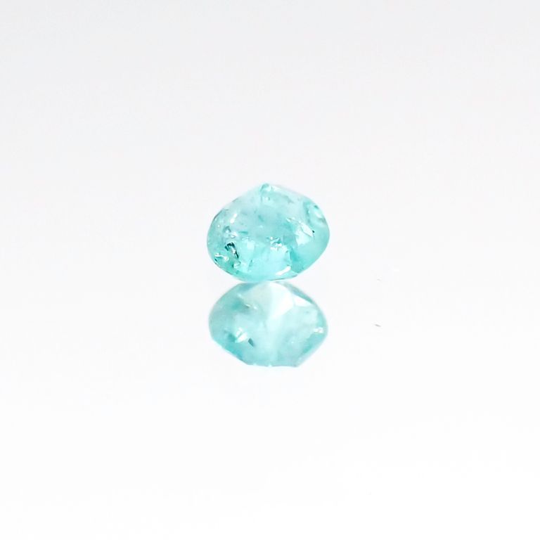 パライバトルマリン(宝石名トルマリン/別名パライバ・トルマリン) ブラジル・パライバ州バターリャ鉱山産 0.051ct 識別済[20106277]2.1×2.1mm前後