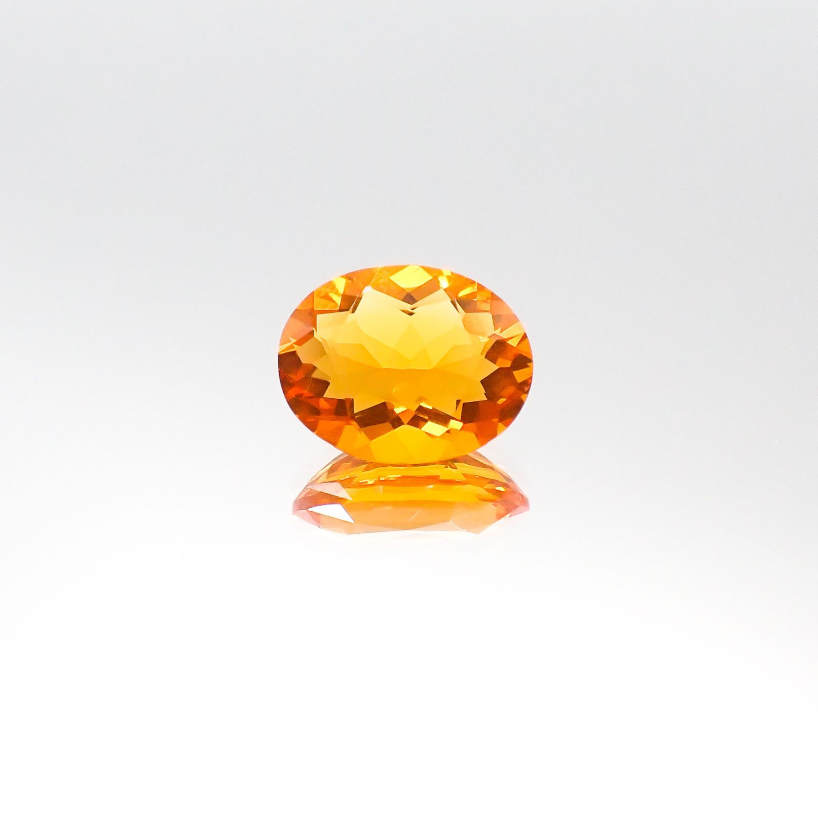 ファイヤーオパール(宝石名ファイヤー・オパール)メキシコ産 1.24ct 識別済[231023914]9x7.2mm前後