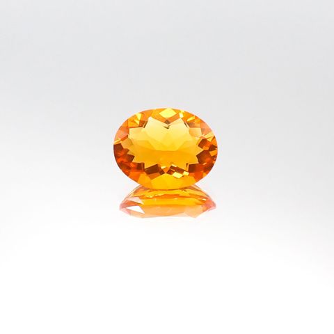 ファイヤーオパール(宝石名ファイヤー・オパール)メキシコ産 1.24ct 識別済[231023914]9x7.2mm前後