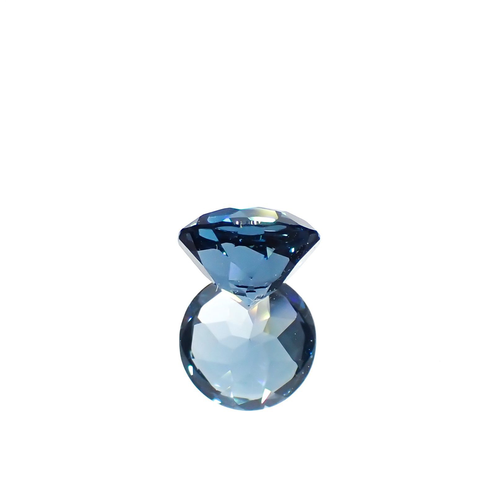 ロンドンブルートパーズ ブラジル産 1.61ct[221219302]7.1x7.1mm前後