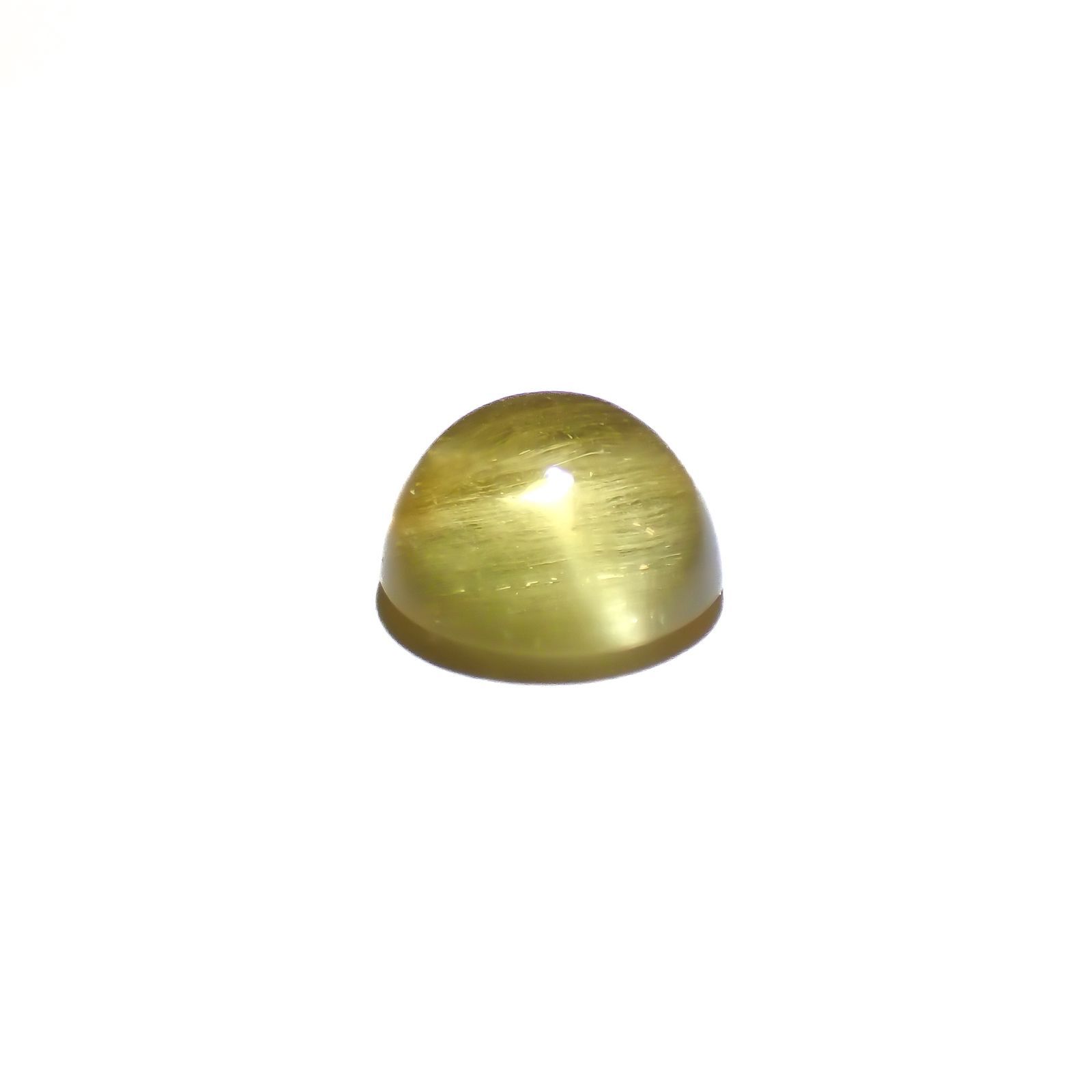 イエローベリルキャッツアイ(宝石名イエロー・ベリル キャッツアイ)ブラジル産 3.05ct 識別済[220917869]9.1x9mm前後