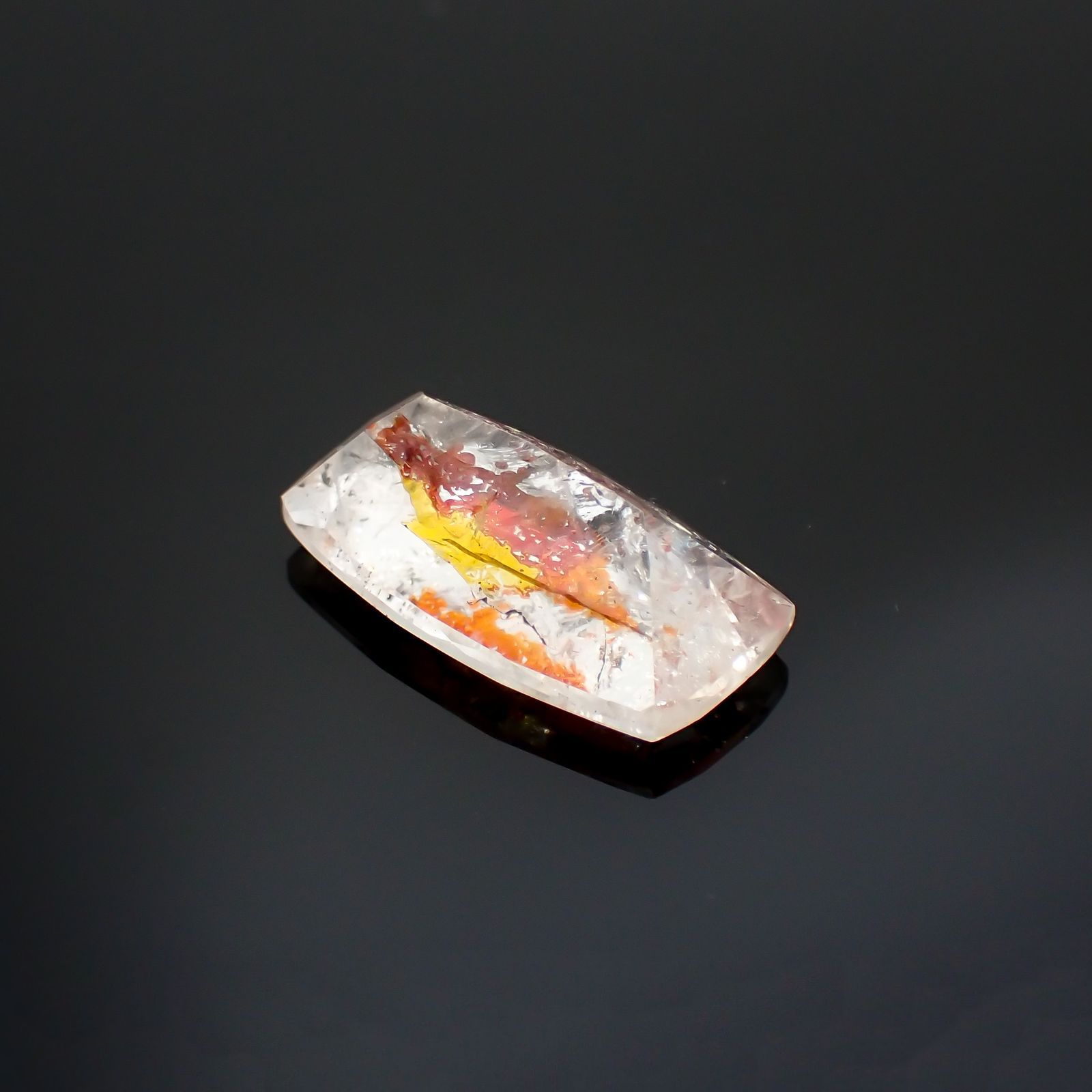 オーロラクォーツ ブラジル・ミナスジェライス産 14.35ct[220114363]22.2x12.6mm前後