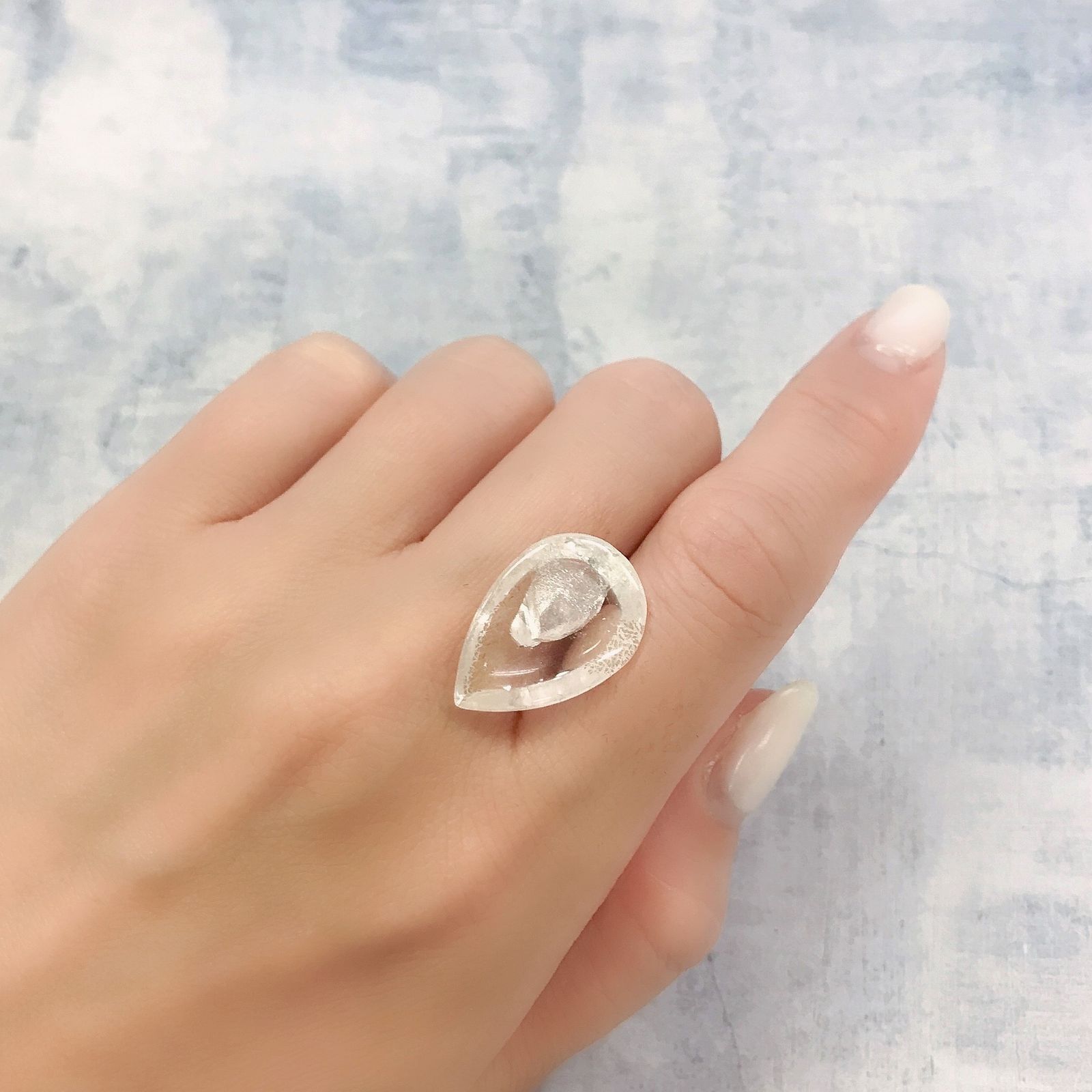 マニフェストインクォーツ ブラジル産 13.16ct[220716785]22x14.9mm前後