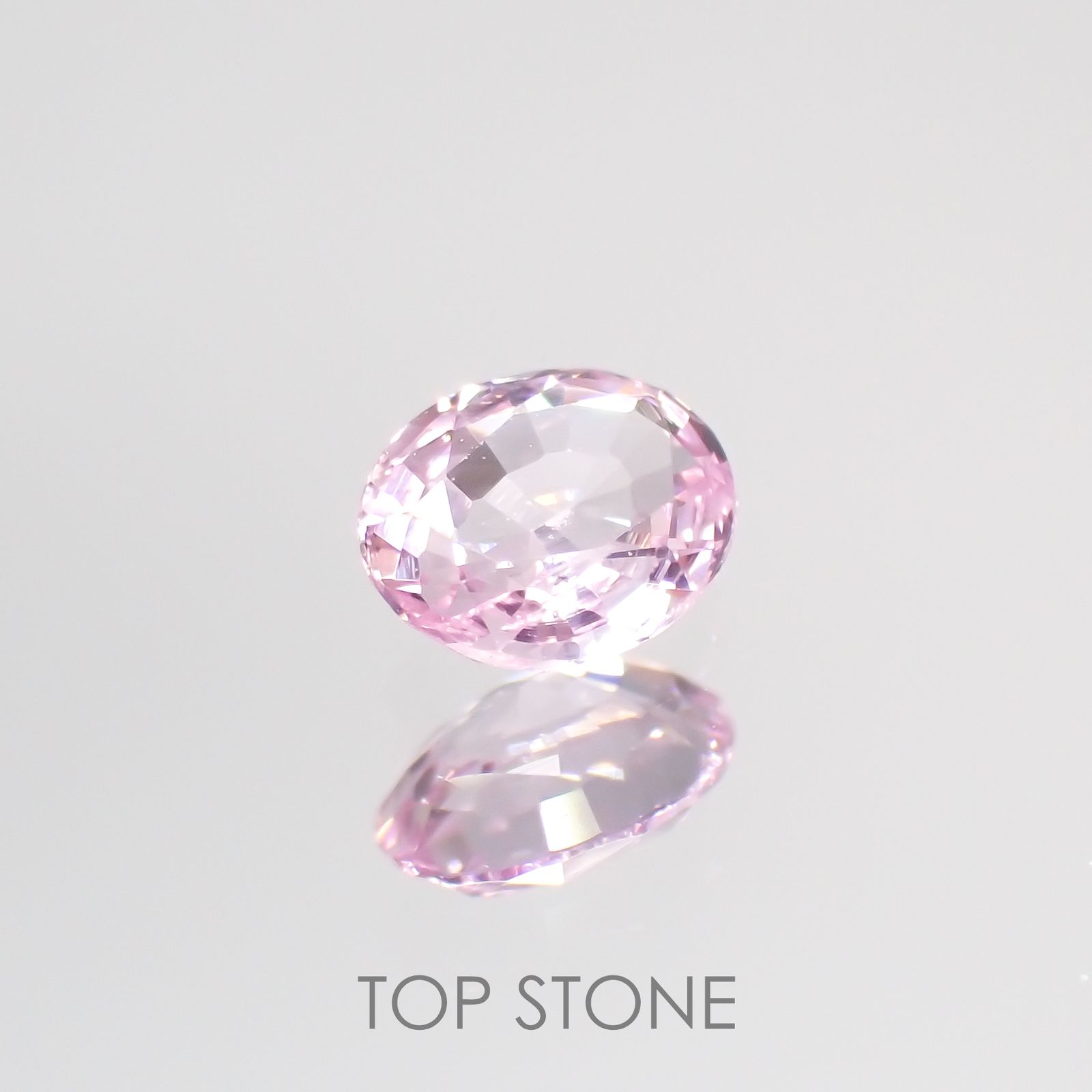 ピンクサファイア(宝石名ピンク・サファイア) マダガスカル/スリランカ産 0.37ct 識別済[210712561]4.7×3.8mm前後