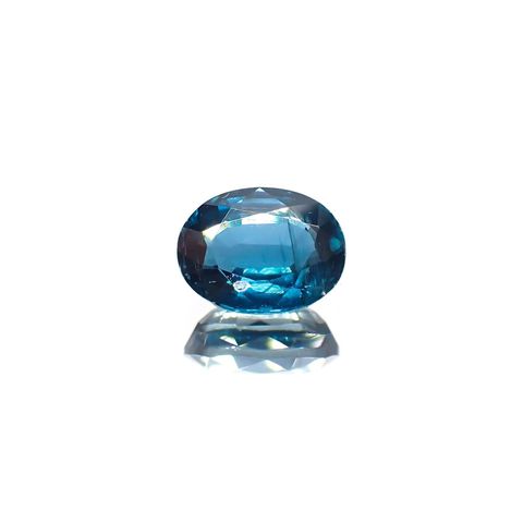 オーシャンブルーカイヤナイト(宝石名カイヤナイト) ネパール産 識別済 2.47ct / 8.8x6.7mm前後 [260610516]
