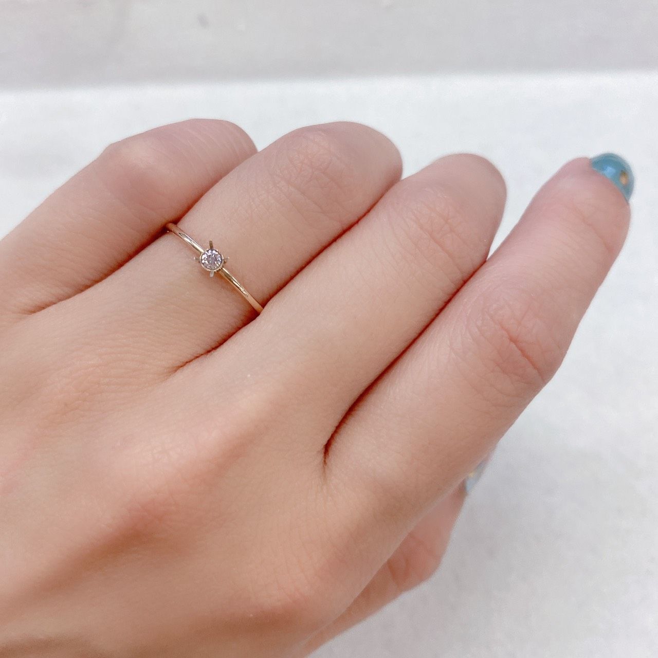 ピンクダイヤモンド(宝石名ダイヤモンド) SI-1 / LIGHT PINK 0.046ct ソ付(CGL)[210812233]2.1×2.2mm前後