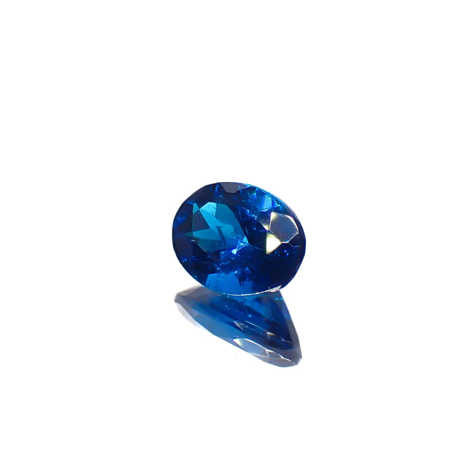 ディープブルーアパタイト マダガスカル産 0.85ct[240628158]7x5.1mm前後