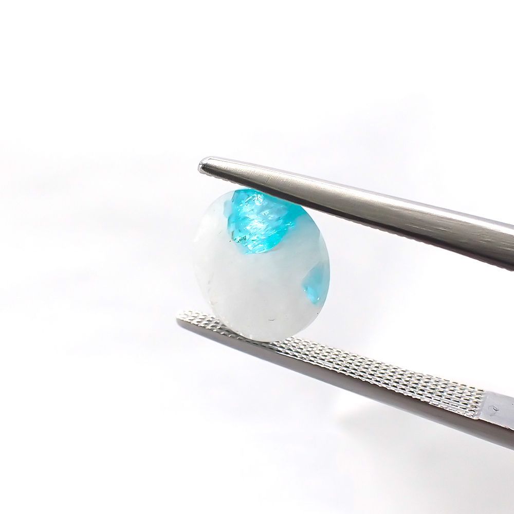 パライバトルマリン パライバトルマリンインクォーツ カボション ブラジル産 1.84ct