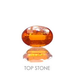 オレンジカイヤナイト(宝石名カイヤナイト) タンザニア産 0.68ct 識別済[210310580]6.2×4.1mm前後