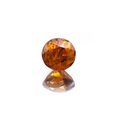 バストネサイト(宝石名バストネサイト)パキスタン産 ソ付(彩珠) 0.678ct / 4.5×4.5mm前後 [20128959]