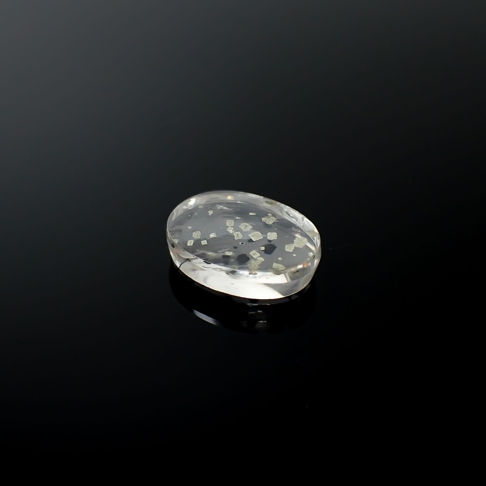 パイライトインクォーツ ブラジル産 13.60ct[240225909]19x14.4mm前後