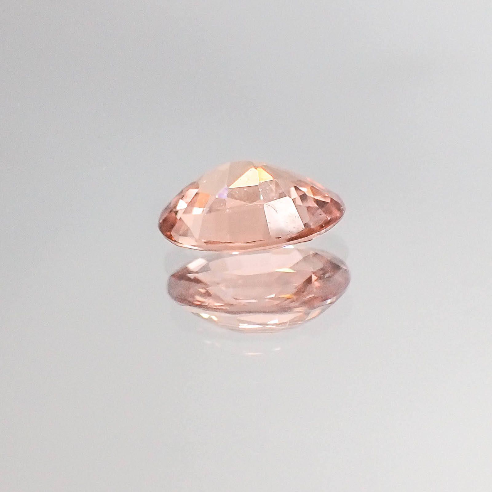 パパラチャサファイア スリランカ産 0.39ct CGL鑑付[20062893]5.3×4.2mm前後