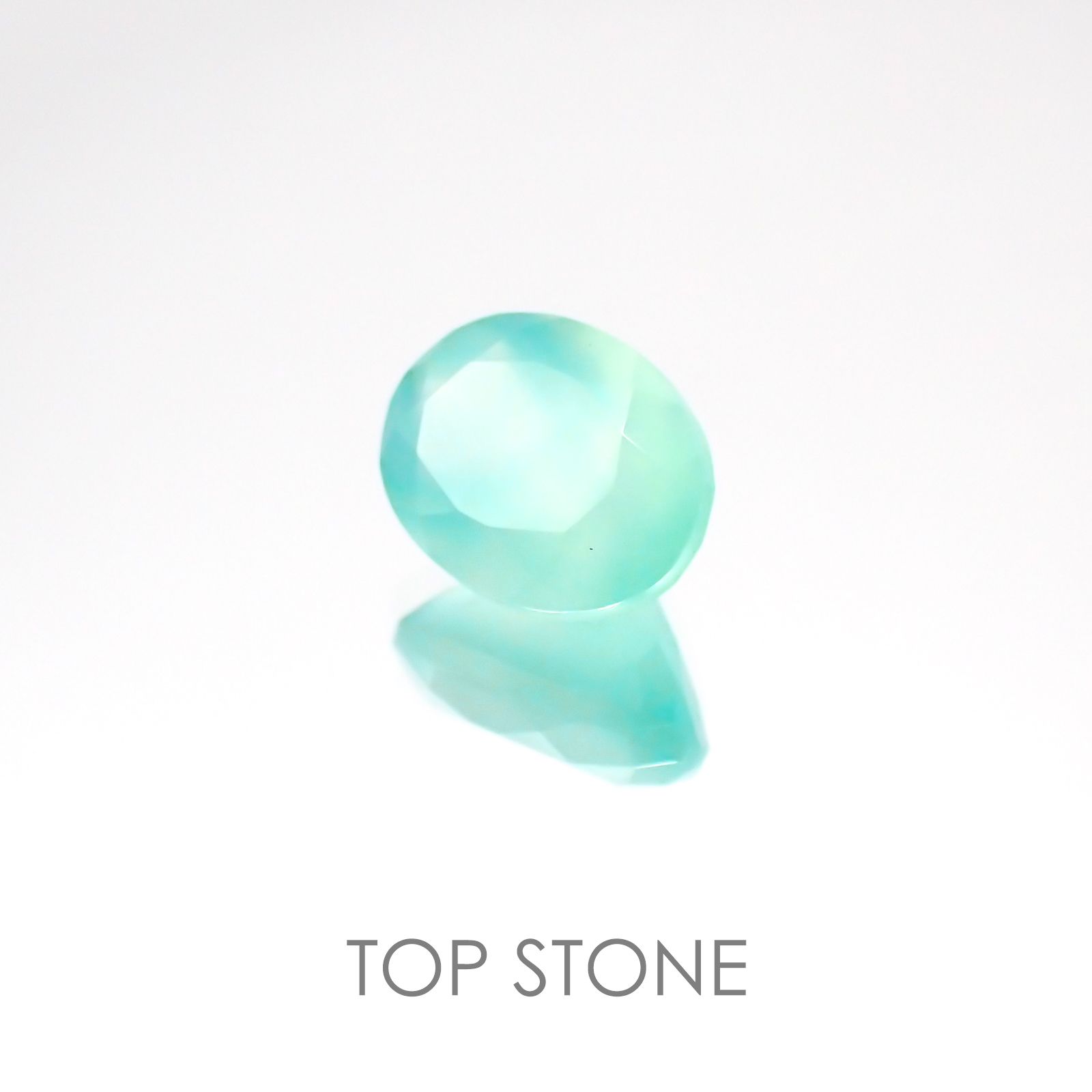 アクアプレーズ 南アフリカ産 ルース 1.34ct[20118310]8.2×6.3mm前後