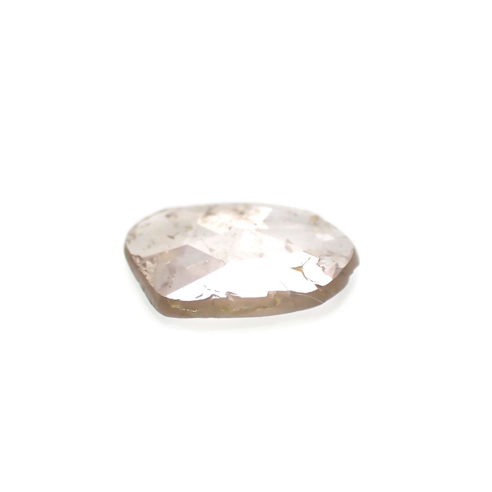 ◇ローズカット◇ダイヤモンド(宝石名ダイアモンド) 0.467ct ソ付(彩珠)[231024026]7.4x5mm前後