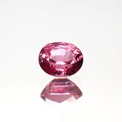ホットピンクスピネル(宝石名ピンク・スピネル)タンザニア産 0.52ct 識別済[220817352]5.1x4.2mm前後