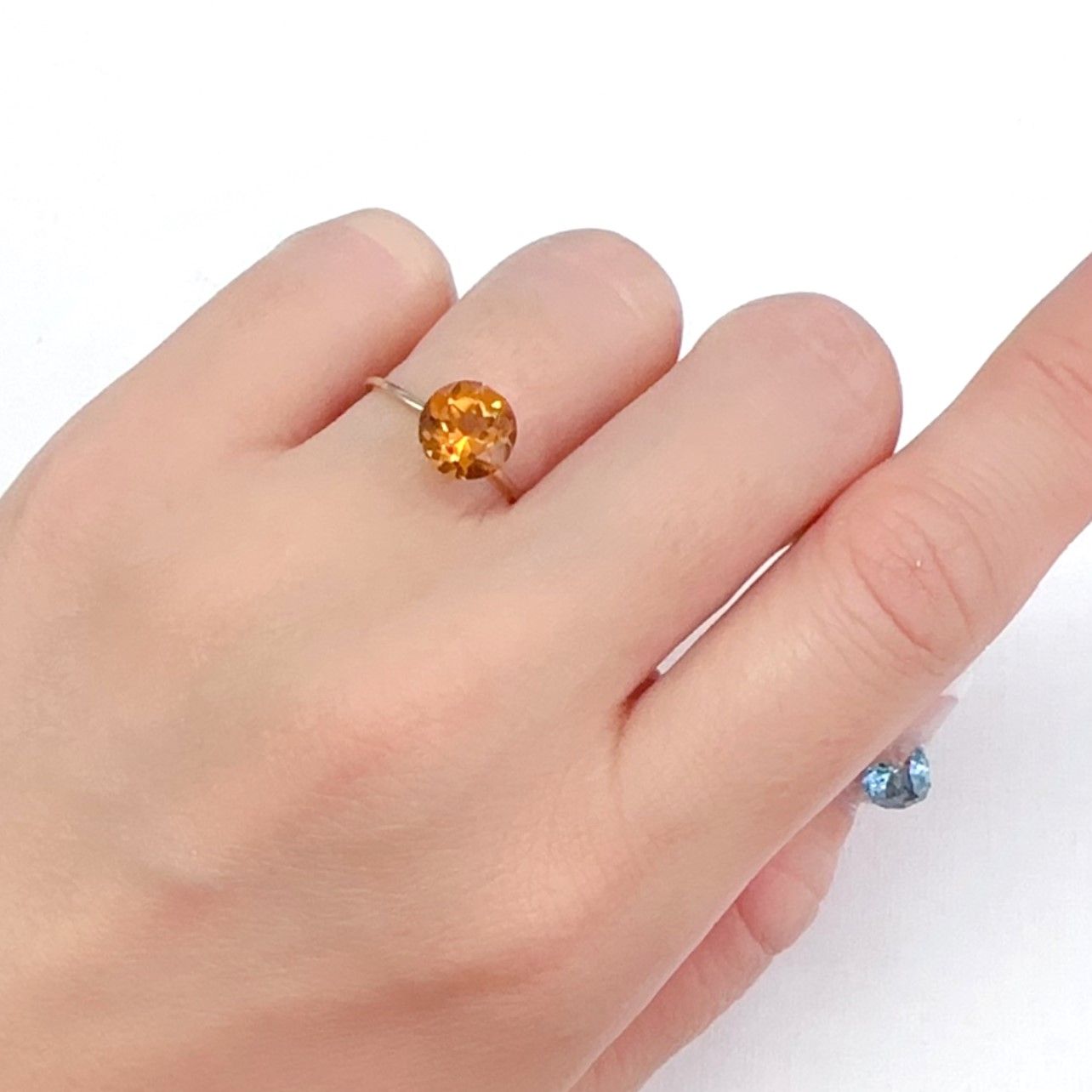 マデイラシトリン ブラジル・ミナスジェライス州産 1.79ct[240427127]7.8x7.8mm前後