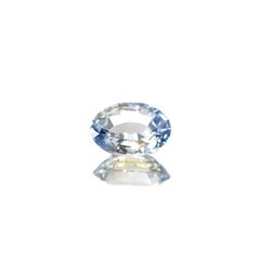 アイスブルーサファイア スリランカ産 0.80ct [250129737]6.7x4.7mm前後
