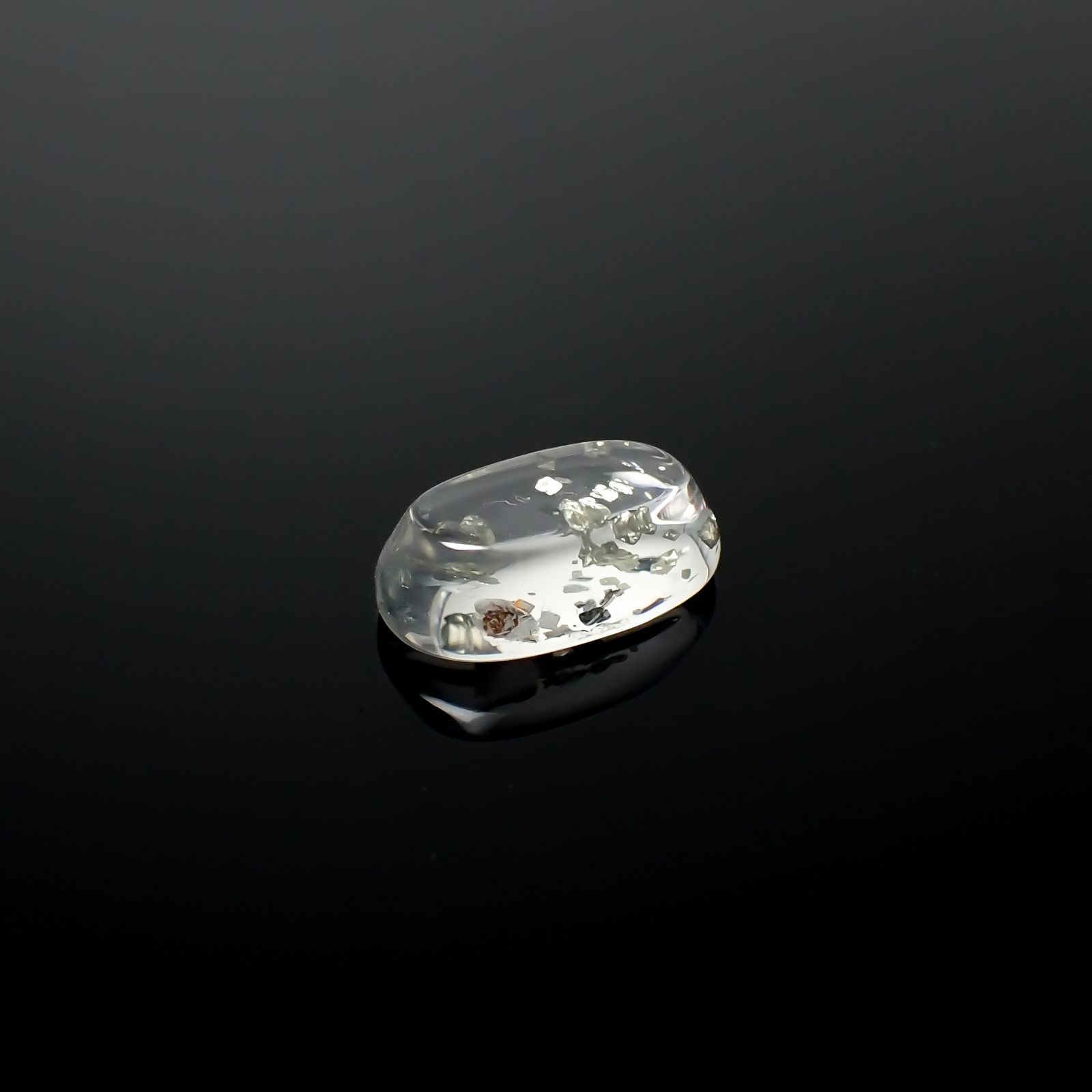 パイライトインクォーツ ブラジル産 3.72ct[240225907]12.5x7.6mm前後