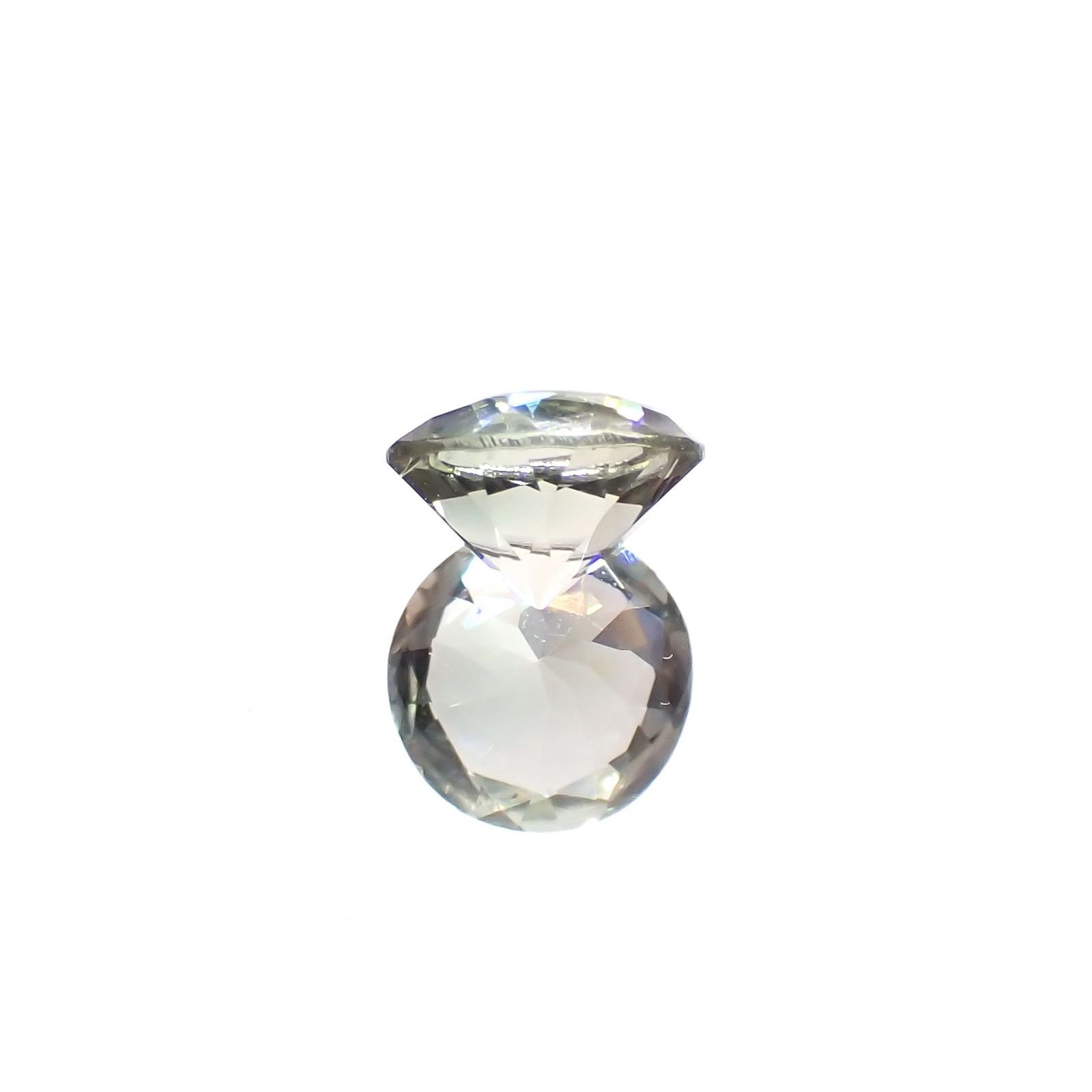 バイカラーオレゴンサンストーン アメリカ・オレゴン州産 0.65ct / 5.9x5.9mm前後 [230220682]