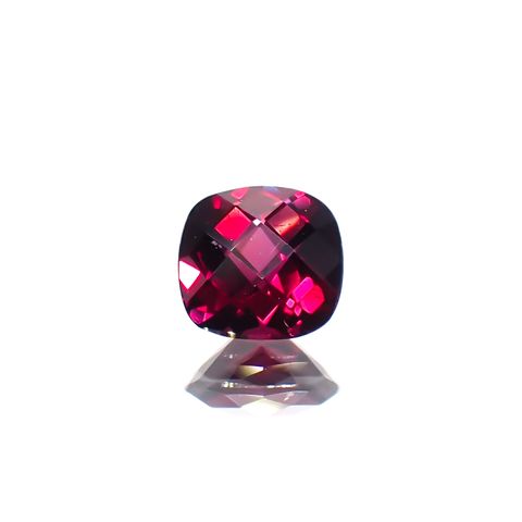 ◇チェッカーカット◇アントヒルガーネット(クロムパイロープガーネット) アメリカ・アリゾナ州産 0.45ct[230722880]4.6x4.6mm前後