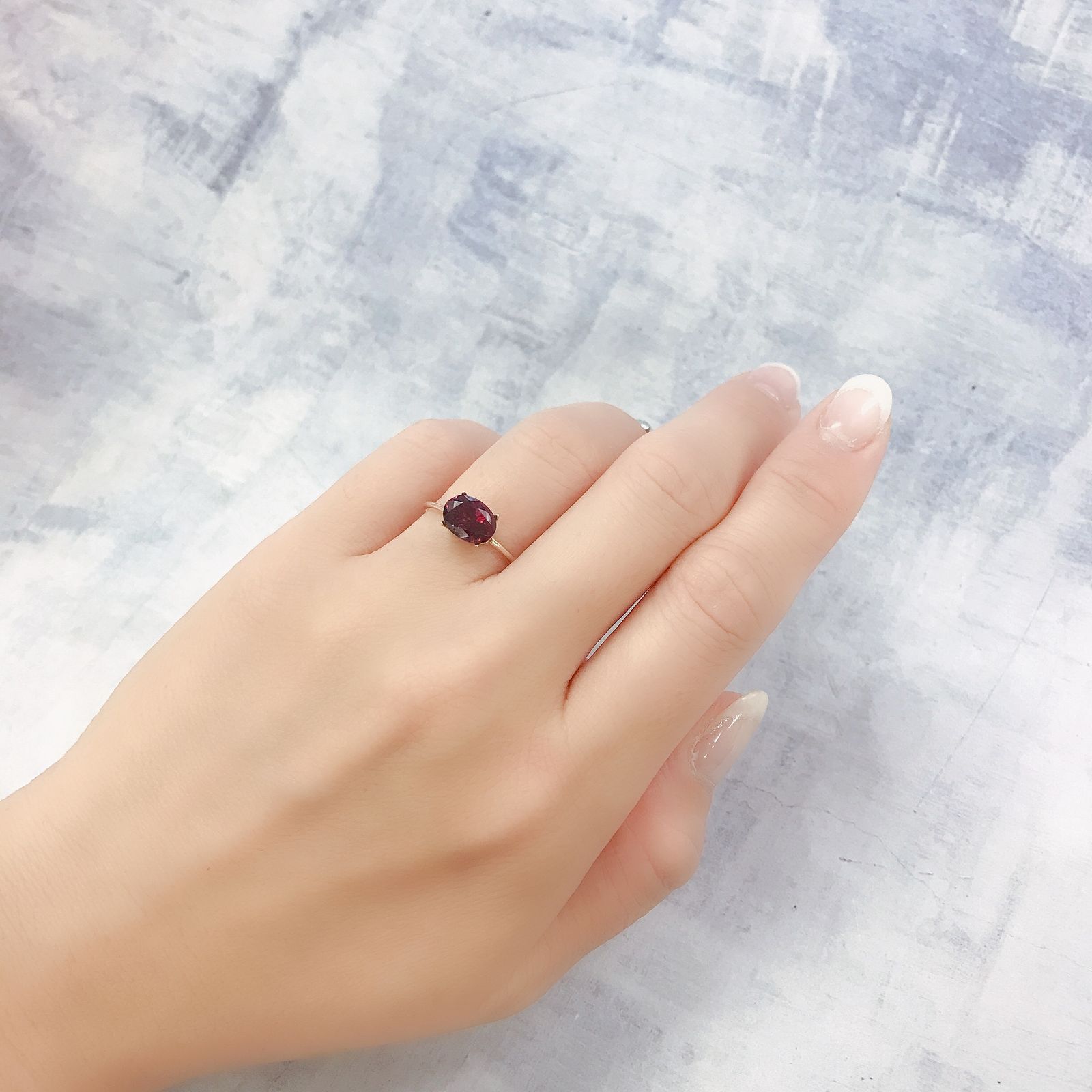 ロードライトガーネット(宝石名ロードライト・ガーネット)ブラジル産 1.87ct 識別済[220717060]8.2x6.2mm前後
